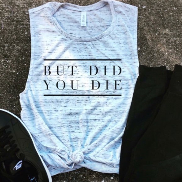 Tops - Last 1! MEDIUM but did you die marbled tank